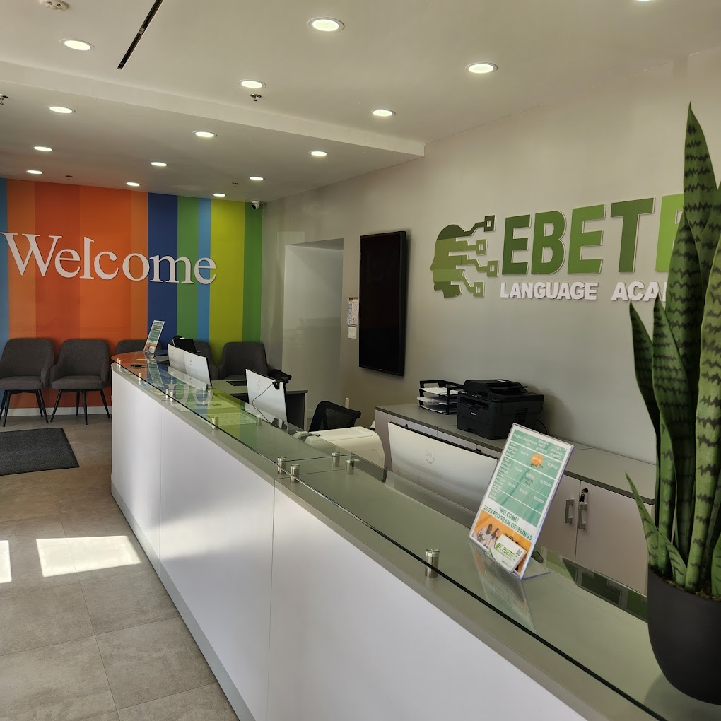 Completed commercial office reception interior